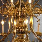 brass chandelier